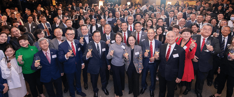HKGCC members gathering for a Chamber event
